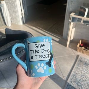 Give the dog a treat coffee mug 16oz cute dog mug